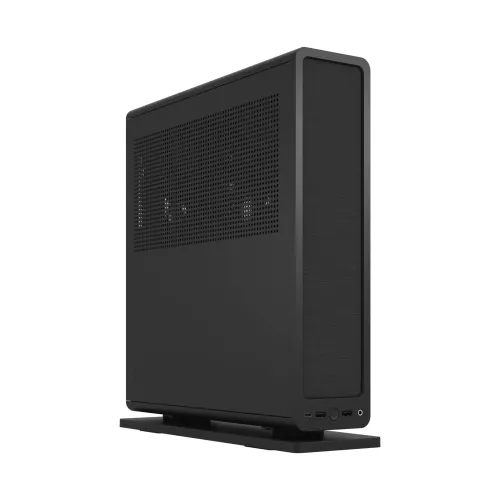 Case Fractal Design Ridge Black mITX PCIe 4.0 (FD-C-RID1N-11) – Thiết Kế Slim Nhỏ Gọn | Hỗ Trợ GPU Hiệu Năng Cao